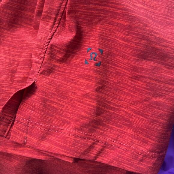 Lululemon Pace Breaker Short *Linerless 7" Heather Allover Solar Orange Magma XS - Picture 9 of 13